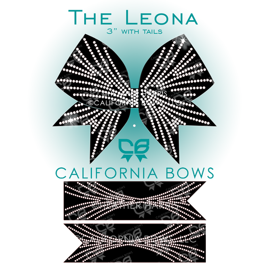 Leona 3" Bow Rhinestone Template Download