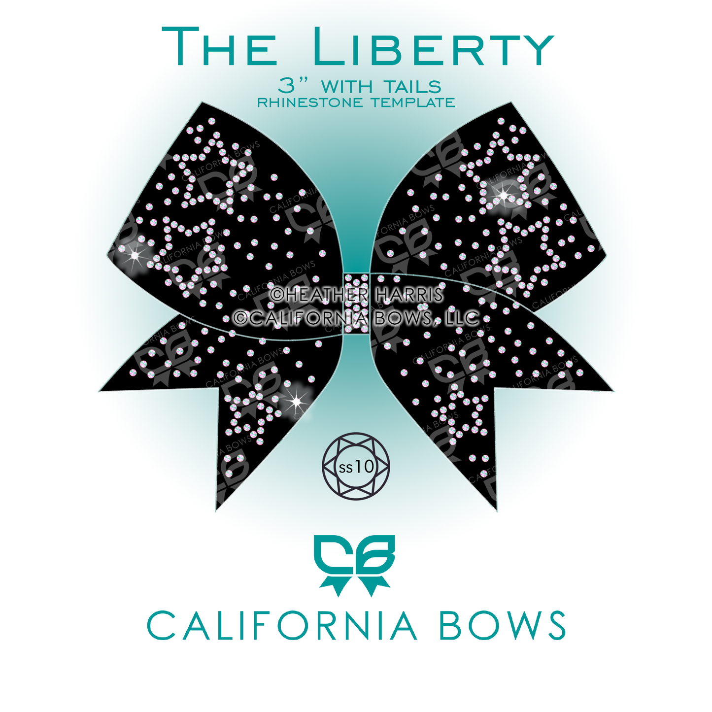 Liberty 3" Bow Rhinestone Template Download