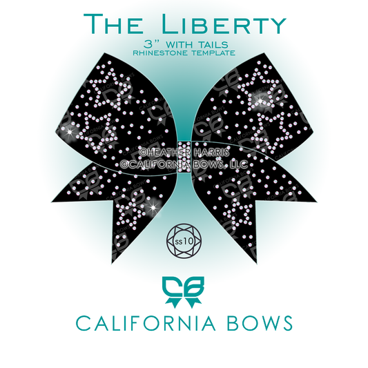 Liberty 3" Bow Rhinestone Template Download