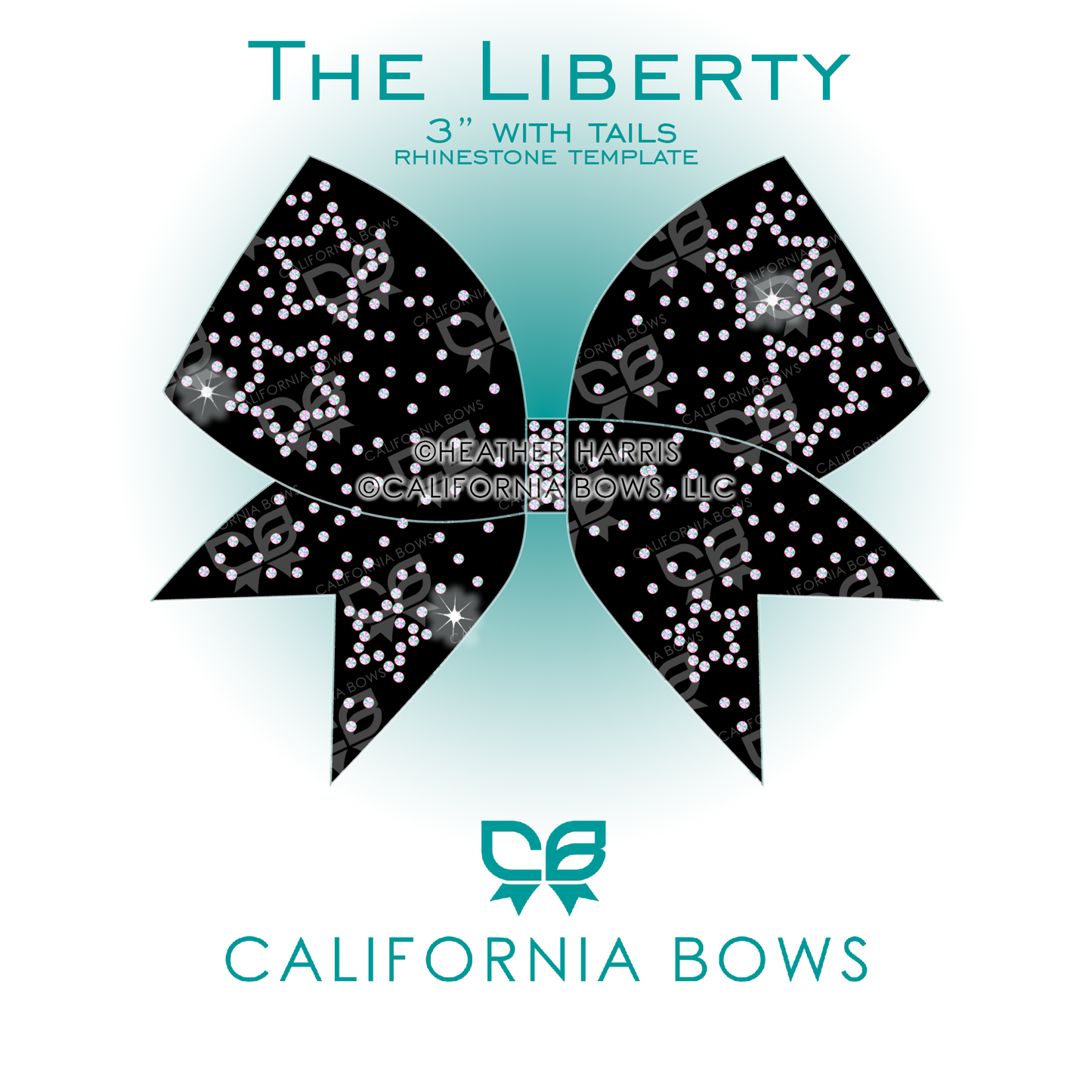 Liberty 3" Bow Rhinestone Template Download