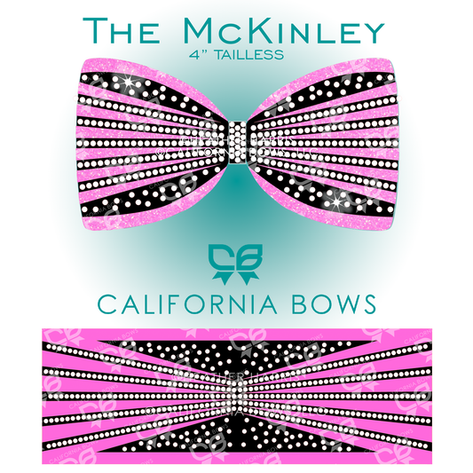 McKinley 4" Tailless Bow Rhinestone Template Download