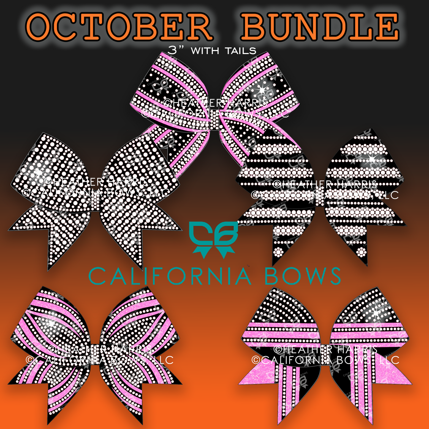 OCTOBER Rhinestone & Vinyl Template Downloads