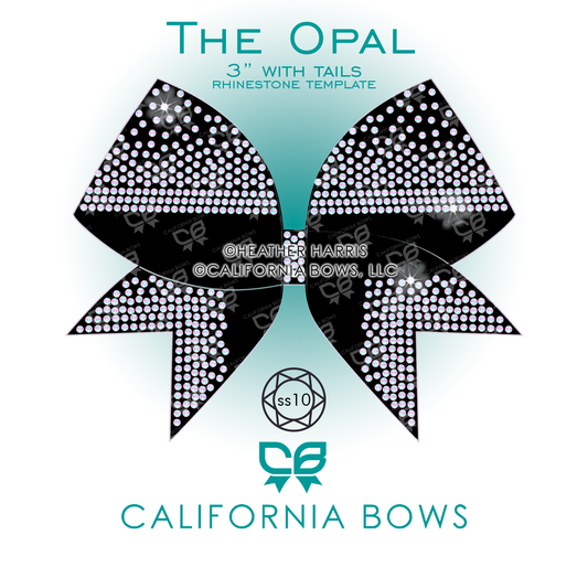 Opal 3" Bow Rhinestone Template Download