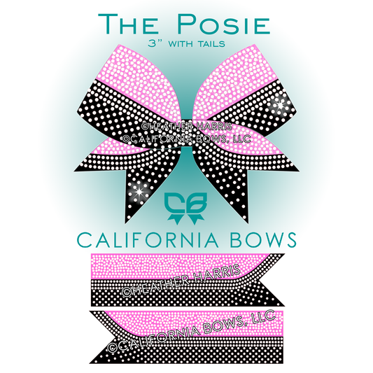 Posie 3" Bow Rhinestone Template Download