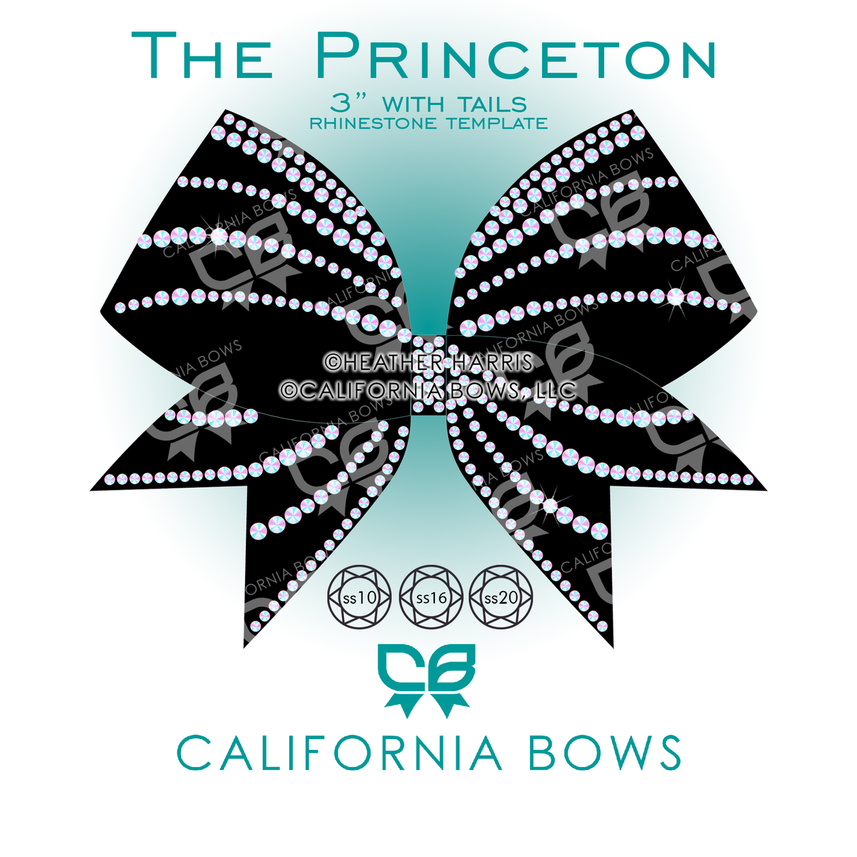 Princeton 3" Bow Rhinestone Template Download