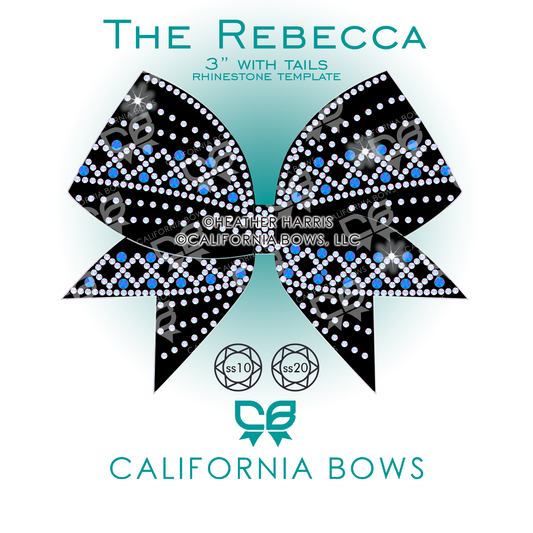 Rebecca 3" Bow Rhinestone Template Download