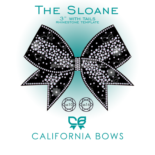Sloane 3" Bow Rhinestone Template Download