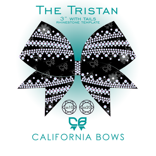 Tristan 3" Bow Rhinestone Template Download