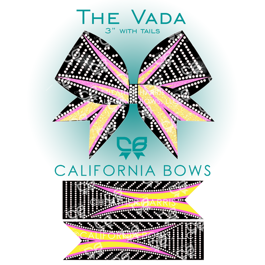 Vada 3" Bow Rhinestone Template Download