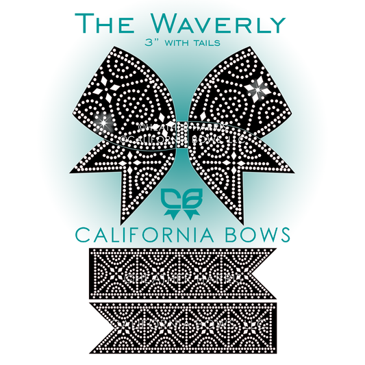 Waverly 3" Bow Rhinestone Template Download