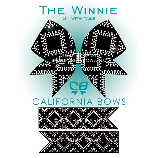 Winnie 3" Bow Rhinestone Template Download