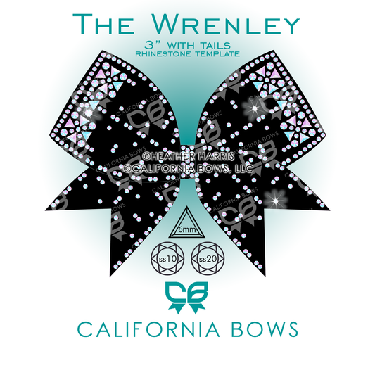 Wrenley 3" Bow Rhinestone Template Download