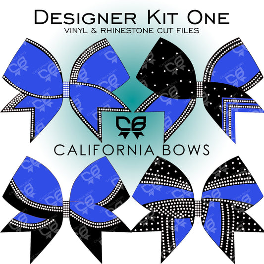 Vinyl Rhinestone Cheer Bow 3" Bow Template Download