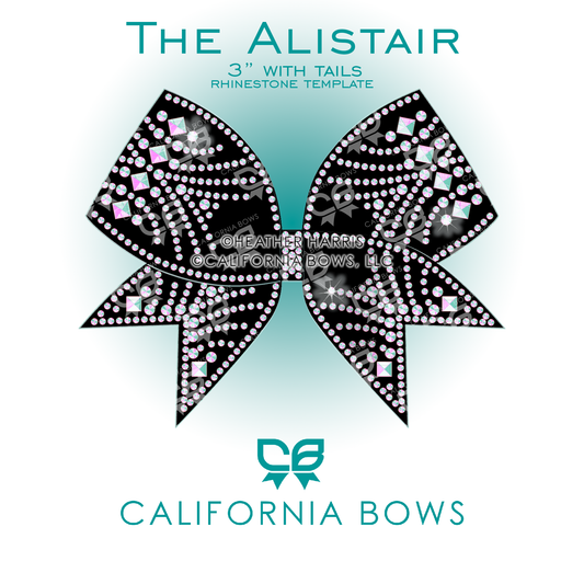 Alistair 3" Bow Rhinestone Template Download