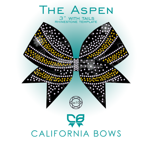 Aspen 3" Bow Rhinestone Template Download