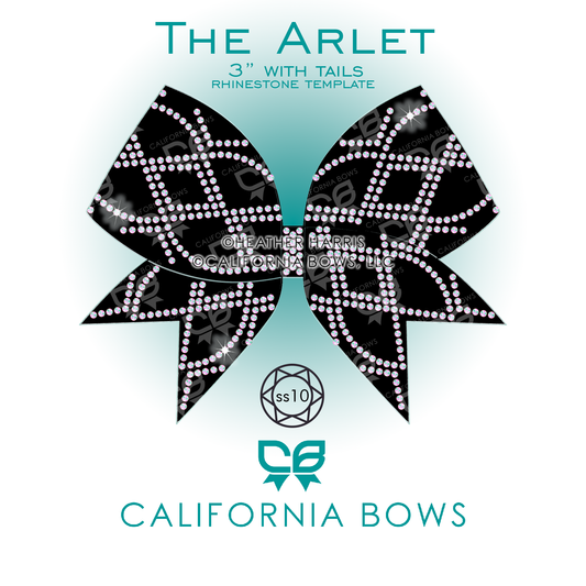 Arlet 3" Bow Rhinestone Template Download