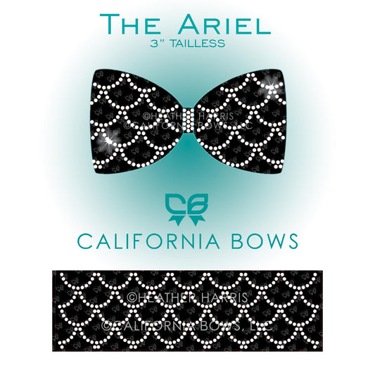 Ariel 3" Tailless Cheer Bow Rhinestone Template Download