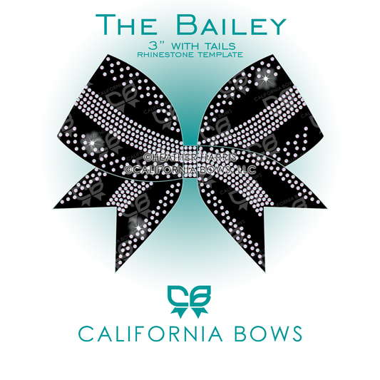 Bailey 3" Bow Rhinestone Template Download