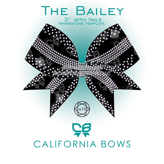 Bailey 3" Bow Rhinestone Template Download