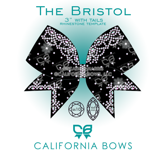 Bristol 3" Bow Rhinestone Template Download