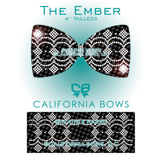 Ember 4" Tailless Bow Rhinestone Template Download