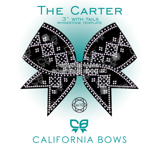 Carter 3" Bow Rhinestone Template Download