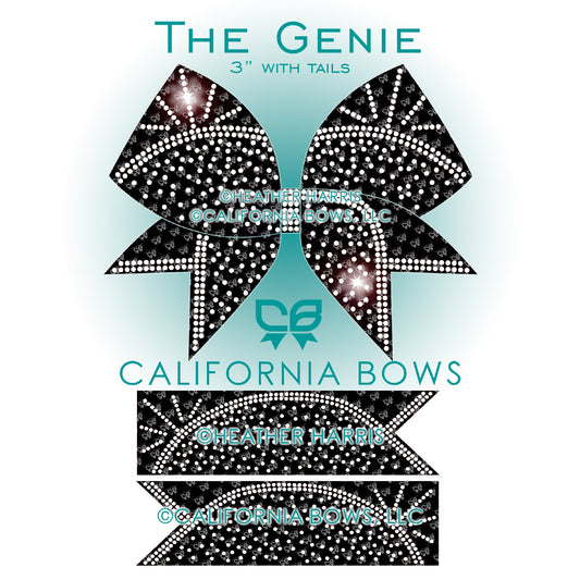 Genie 3" Bow Rhinestone Template Download