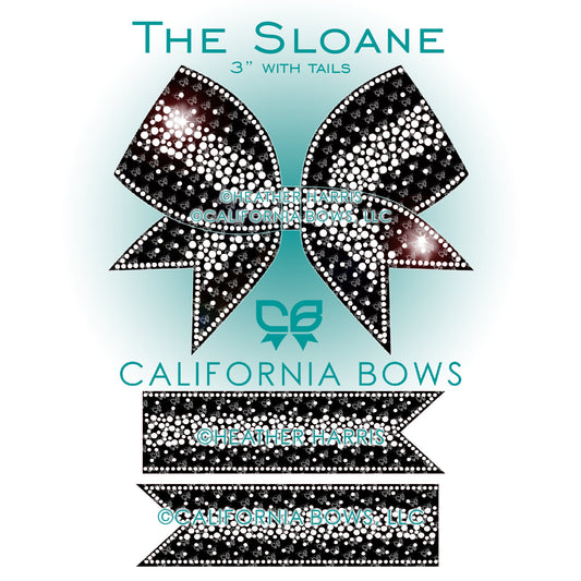 Sloane 3" Bow Rhinestone Template Download