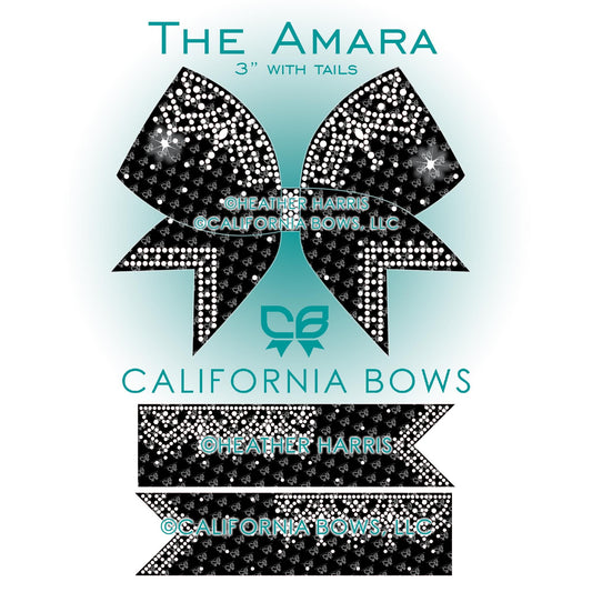 Amara 3" Bow Rhinestone Template Download
