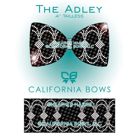 Adley 4" Tailless Bow Rhinestone Template Download