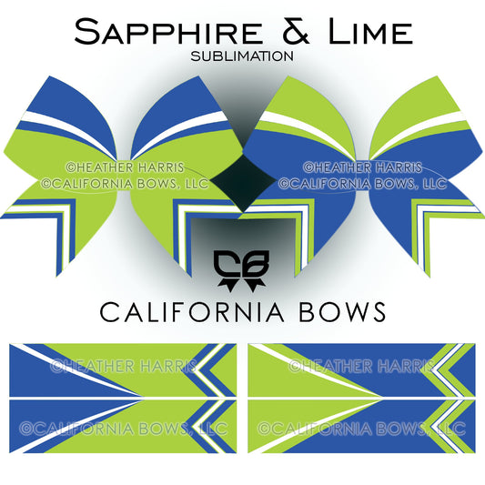 Sapphire & Lime Sublimation Athletic Combo Pack Download PNG