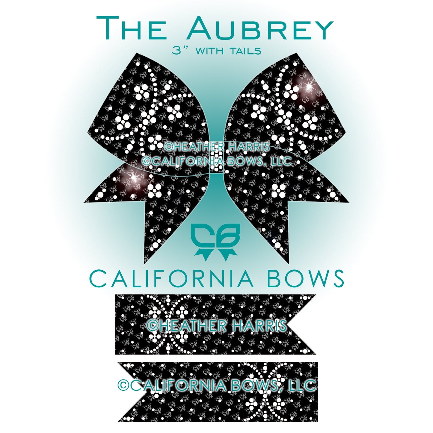 Aubrey 3" Bow Rhinestone Template Download