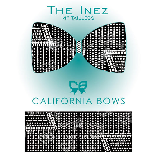 Inez 4" Tailless Bow Rhinestone Template Download
