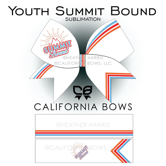 Youth Summit Bound Cheer Bow Design Sublimation Download PNG