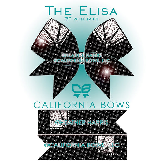 Elisa 3" Bow Rhinestone Template Download