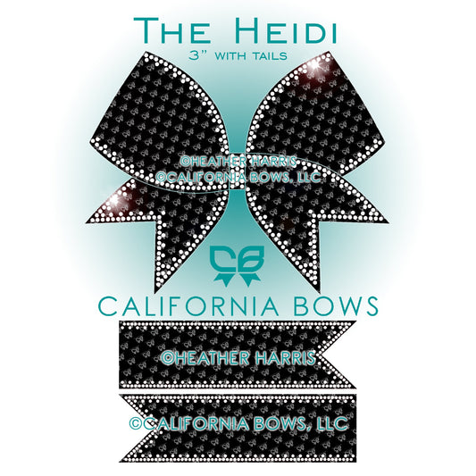 Heidi 3" Bow Rhinestone Template Download