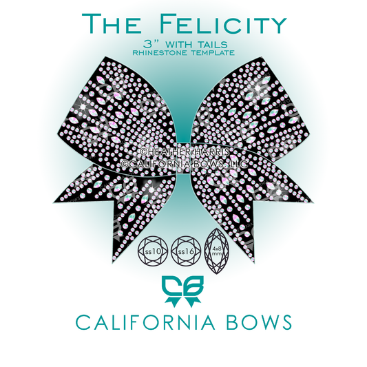 Felicity 3" Bow Rhinestone Template Download