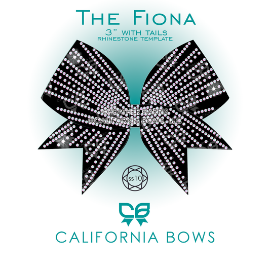 Fiona 3" Bow Rhinestone Template Download