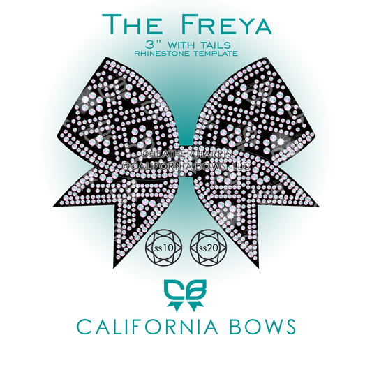 Freya 3" Bow Rhinestone Template Download