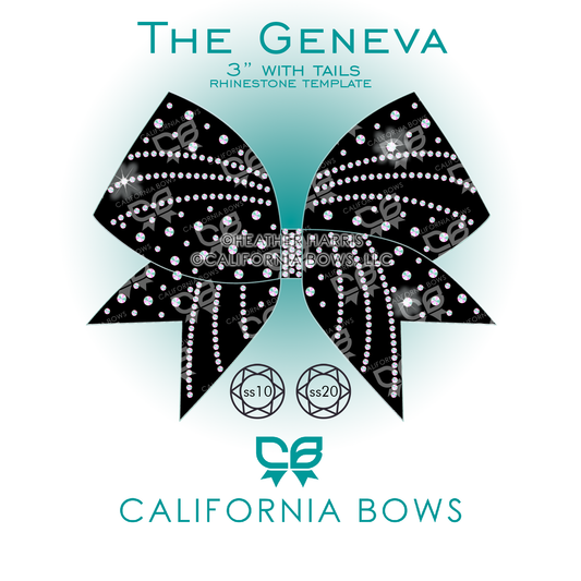 Geneva 3" Bow Rhinestone Template Download