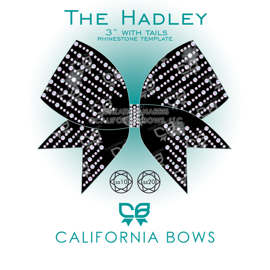 Hadley 3" Bow Rhinestone Template Download