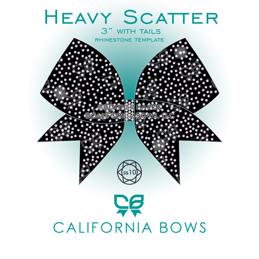 Heavy Scatter 3" Bow Rhinestone Template Download
