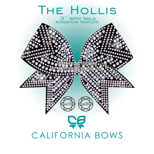 Hollis 3" Bow Rhinestone Template Download