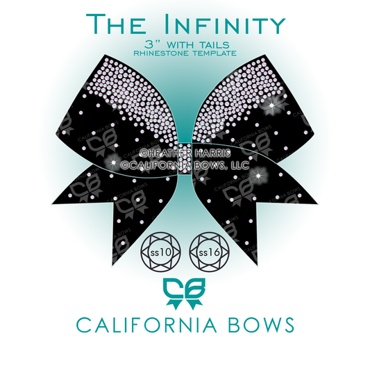 Infinity 3" Bow Rhinestone Template Download
