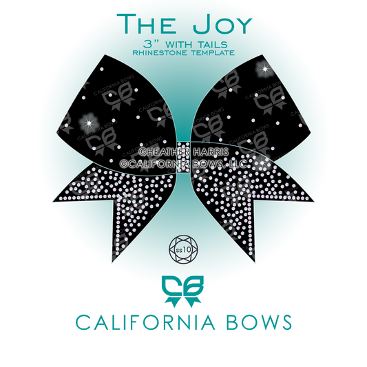 Joy 3" Bow Rhinestone Template Download