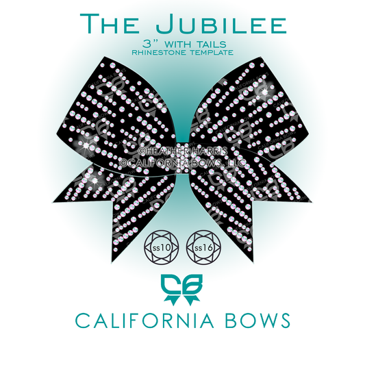 Jubilee 3" Bow Rhinestone Template Download