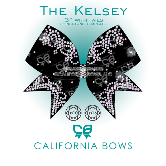 Kelsey 3" Bow Rhinestone Template Download