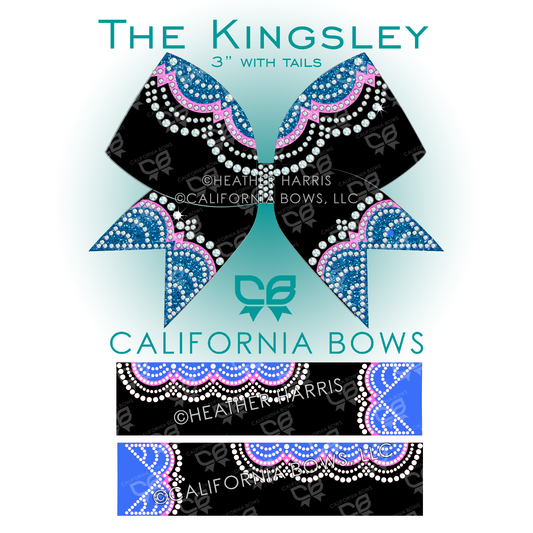 Kingsley 3" Bow Rhinestone & Vinyl Template Download