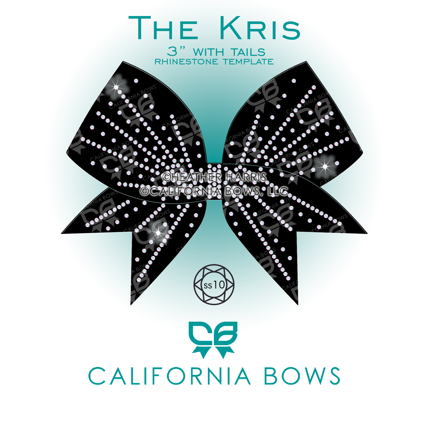Kris 3" Bow Rhinestone Template Download