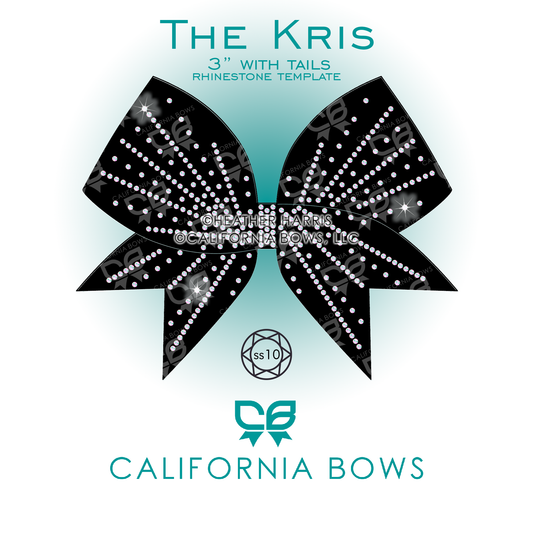 Kris 3" Bow Rhinestone Template Download